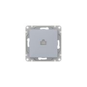 Розетка компьютерная 1-м СП Эпика RJ45 кат.5 механизм алюм. EKF UP1-SOA-RJ45-5