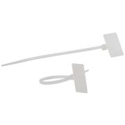 Хомут кабельный 2.5х110 с площадкой для маркировки 21х10 бел. NO-225-318 (уп.50шт) Эра Б0066059