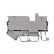 Клемма с размыкателем зажим push-in 2 точки подключения 4кв.мм сер. DKC VPR-4-TG