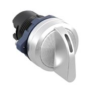 Головка переключателя на 3 положения с фиксацией стандартная ручка алюм. черн. DKC M22S-L3A