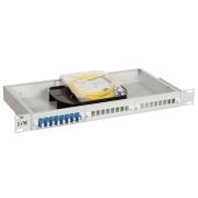 Кросс укомплектованный 1U LC (duplex) 16 портов (OS2) ITK FOBX24-1U-16LCUD09
