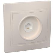 Розетка телефонная 1-м СП Кварта РТ10-ККм IP20 крем. GENERICA ETK10-K33-DM