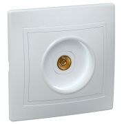 Розетка телевизионная TV 1-м СП Кварта РТВ10-КБ IP20 бел. GENERICA EAK10-K01-DM