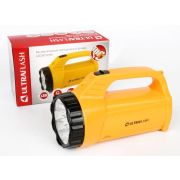 Фонарь аккумуляторный LED3819CSM 9LED + 12SMD 2 режима аккум. SLA 220В желт. Ultraflash 12860