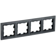 Рамка 4-м BRITE РУ-4-БрЧ черн. IEK BR-M42-K02