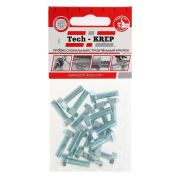 Болт с шестигранной головкой М6х20 DIN 933 класс прочн. 8.8 оцинк. (коробка) (уп.18шт) Tech-Krep/Zitar 102957