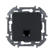 Розетка компьютерная Inspiria RJ45 кат.5E UTP антрацит IEK 673828